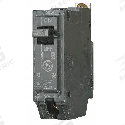 GE Miniature Circuit Breaker: THQB, 70 A, 120/240V AC, Single Phase, 10kA at 120/240V AC - THQB & THHQB Series, Bolt-On GE Miniature Circuit Breakers