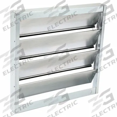 Dayton 17.75"H-W 4.5"L Alu Univ Backdraft Dampr: For 18 in Fan, For 18 in Nominal Duct Dia - Universal-Mount Backdraft Dampers
