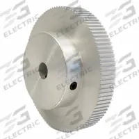 DAYTON Timing Pulley: Modified Curvilinear, Fixed, For GT Timing Belt Section, For 6 mm Belt Wd (MPN 100-2P06-6A4). Key specifications — Brand: DAYTON; Finish: Clear Anodized; For Belt Series: Powerhouse®.