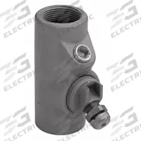 Sealing Fitting - Vertical: Iron, 1 1/4 in Trade Size, Female, 5 1/2 in Overall Lg (MPN EYDEF125). Key specifications — Brand: APPLETON ELECTRIC; Connection Type: Threaded; Thread Gender: Female; Ends - Hazardous Fittings: 1-1/4 in FNPT x 1-1/4 MNPT; Material: Iron; Hazardous Location Rating: Class II, Division 1 and 2, Groups E, F, G; Thread Type: NPT; Standards: UL 886.