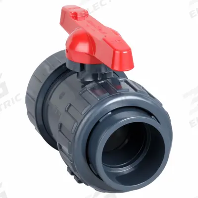 ASAHI Manual Two-Way Ball Valve: 3 in, PVC, Straight, Socket x Socket - PVC Ball Valves