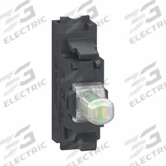 SCHNEIDER ELECTRIC Lamp Module: White, LED, 240 V AC Rating (MPN ZBVM15). Key specifications — Compatible Operator: Selector Switch; Compatible with Series: XB5; Terminal Connection Type: Push-In; Brand: SCHNEIDER; Manufacturer Part Number: ZBVM15; Includes Bulb: Bulb Included.