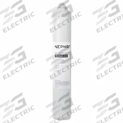 NEPHROS Quick-Connect Water Filter: 1 micron, 2 gpm, 17 in Overall Ht - Quick-Connect Ice Machine & Refrigerator Water Filters