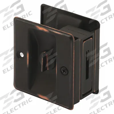 PRIME-LINE Combination Tray and Edge Pull: Unthreaded Holes, Brass, Black - Pocket Door Pull Handle
