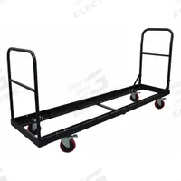 APPROVED VENDOR Chair Cart: 300 lb, 78 1/8 in L x 19 1/4 in W x 40 1/8 in H, For 35 Chairs, Black (MPN 3W076). Key specifications — Frame Color: Black; For Use with Series: 2W158; Brand: APPROVED VENDOR; Caster/Wheel Configuration: (4) Swivel With Brake.