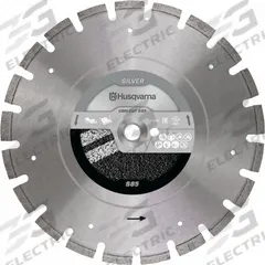 HUSQVARNA Diamond Saw Blade: Asphalt, 14 in Blade Dia., Wet/Dry, For Power Cutter, Better, 10 PK (MPN 531312402). Key specifications — attr1097734: Wet/Dry; attr1097738: Power Cutter; attr1097751: HUSQVARNA.