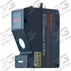 MITUTOYO Non-contact line-laser sensor: Blue Light, ASCII/Digital I/O/Ethernet/IP/Modbus (MPN 553-100). Key specifications — Communication Interface: Modbus; Operating Voltage: 24 to 48V DC; Brand: MITUTOYO.