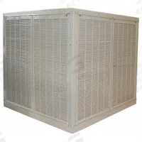 ESSICK AIR Ducted Evaporative Cooler: 600 sq ft – 1,100 sq ft, 33 7/16 in x 28 1/8 in x 28 1/8 in (MPN 2YAE2-2HTK5). Key specifications — Brand: ESSICK AIR; Evaporative Cooler Voltage: 115V AC; Includes Drive Package: Drive Package Included; Drive Package Installation: Assembly Required.