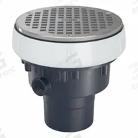ZURN Floor Drain: 5 in Overall Dia, 6 in Grate Size, 3 in Nominal Pipe Size, Solvent Weld, PVC (MPN EZ-PV2-R6). Key specifications — Color: Bronze; Connection Type: Solvent Weld; Brand: ZURN; Includes: PVC Body.