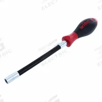 WIHA Nut Driver: Metric, Flex Shaft Nut Driver, 10 mm Hex Size, 5 7/8 in Shank Lg, 175 mm Overall Lg (MPN 37241). Key specifications — attr1214505: WIHA.