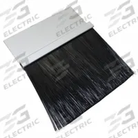 AMERICAN GARAGE DOOR SUPPLY Brush Seal: Straight, Polypropylene, 3 in Brush Lg, 1 1/2 in Holder Lg (MPN BPS153-94). Key specifications — Brush Material: Polypropylene; Includes: Galvanized Self-Drilling Mounting Screws; Width Type: Single; Brand: AMERICAN GARAGE DOOR SUPPLY.