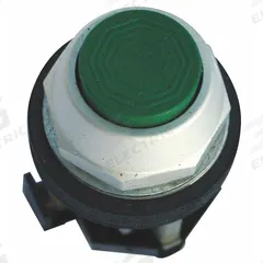 EATON Extended Push Button: Green, 30 mm Mounting Size, Non-Metallic, Momentary (MPN HT8ABG). Key specifications — Brand: EATON; Action: Momentary; Series: HT800; Push Button Material Type: Non-Metallic.