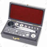 RICE LAKE WEIGHING SYSTEMS Calibration Weights Set: 50 g Nominal Mass, Cylinder/Leaf Calibration Wt (MPN 12455MV). Key specifications — Kit Contents Included: Tweezer; Brand: RICE LAKE WEIGHING SYSTEMS; Calibration Weight Material: Stainless Steel.