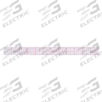 WESTCOTT Ruler: B-60, Transparent Grid, 12 in, 0.04 in Thick, 1/16 in, Red, Flex, Beveled Edge, SAE. Key specifications — attr939978: 1/16 in; attr934745: WESTCOTT; attr939993: Decimal; attr986193: Printed.