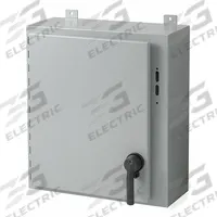 HOFFMAN Disconnect Enclosure: NEMA 12/13, Powder-Coated Steel, 36 in x 32 in x 12 in, Keyed Handle (MPN A36SA3212LPPL). Key specifications — Brand: HOFFMAN; Closure Method: Keyed Handle.