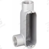 Conduit Outlet Body: Aluminum, 1 1/2 in Trade Size, LL Body, 36 cu in Body Capacity, Threaded Hub (MPN OLL-5). Key specifications — Finish: Powder Coated; Includes: Stainless Steel Screws; For Use With: RMC; Brand: HUBBELL KILLARK; Hub Style: Threaded; Mfr. Series: O.
