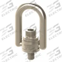 ADB HOIST RINGS Hoist Ring: Pivot/Swivel, Nickel-Plated Steel, 1/4"-20, Max. 550 lb, Lifting/Pulling (MPN EN33112). Key specifications — Brand: ADB HOIST RINGS; Thread Size: 1/4"-20; Operation: Lifting.