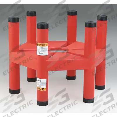SNYDER INDUSTRIES Tank Stand: 42 1/2 in L x 53 in W x 43 in H x 48 in Dia., Plastic - Liquid Storage Tank Stands