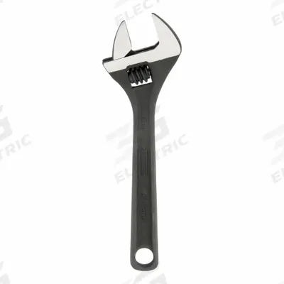 PROTO Adjustable Wrench: Alloy Steel, Black Oxide, 8 5/32 in Overall Lg - Automatic Locking Adjustable Wrenches