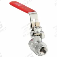 APPROVED VENDOR Manual Two-Way Ball Valve: 1/4 in, Chrome-Plated Brass, Straight, FIP x FIP, Lever (MPN 107-821-CL). Key specifications — Brand: APPROVED VENDOR; Handle: Locking Lever.