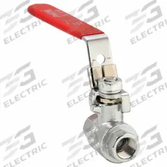 APPROVED VENDOR Manual Two-Way Ball Valve: 1/4 in, Chrome-Plated Brass, Straight, FIP x FIP, Lever (MPN 107-821-CL). Key specifications — Brand: APPROVED VENDOR; Handle: Locking Lever.