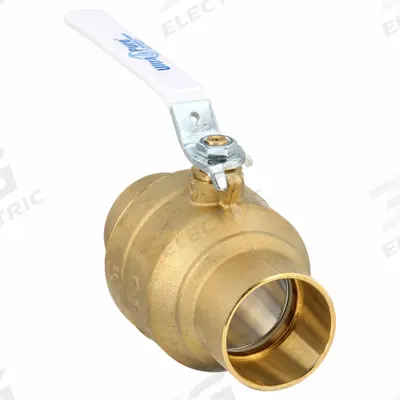 MILWAUKEE VALVE Manual Two-Way Ball Valve: 2 in, Brass, Straight, Sweat x Sweat - Brass Ball Valves