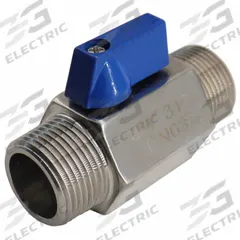 APPROVED VENDOR Manual Two-Way Ball Valve: 1/2 in, 316 Stainless Steel, Straight Valve Body, RPTFE (MPN 06Q102N04012). Key specifications — Brand: APPROVED VENDOR; Handle: Locking Lever.