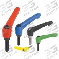 KIPP Adjustable Handle: Plastic w/ Steel Thread, M10 Thread, 70 mm Thread Lg, 95 mm Lg, Orange (MPN K0269.4102X70). Key specifications — Brand: KIPP.