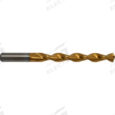 CLEVELAND Jobber Length Drill Bit: 5/32", 118° Notched Point, TiN-Coated HSS - Chip-Clearing High-Speed Steel Jobber-Length Drill Bits