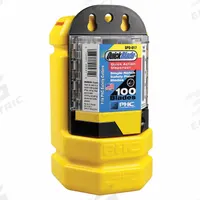 PACIFIC HANDY CUTTER, INC Blade Dispenser Kit: Blade Bank, Approximately (750) Utility Blades (MPN BB6017KIT). Key specifications — attr307480: Yellow; attr307478: Plastic; attr307477: Approximately (750) Utility Blades; attr307479: Wall Mount; attr307476: Blade Bank; attr324880: PACIFIC HANDY CUTTER, INC.