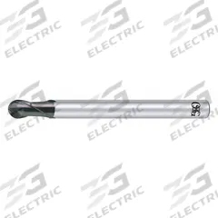 OSG Ball End Mill: Carbide, WXS Coated, 2 Flute, 10 mm Mill Dia, 15 mm LOC, 80 mm OAL (MPN 91110711)