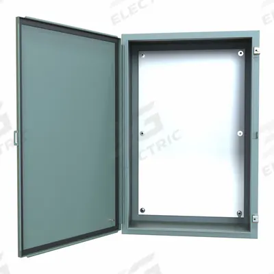 HAMMOND Electrical Enclosure: Steel, 36 in x 24 in x 12 in, NEMA 12/13, w/Panel - Steel Dust-Tight Enclosures