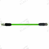 MURRELEKTRONIK Cordset: Cat6, M12 Male Straight x M12 Male Straight, 15 m Lg, PUR, Green, X Coding (MPN 7000-51001-7901500). Key specifications — Brand: MURRELEKTRONIK; Cable Jacket Color: Green; End 1 Coding: X; End 2 Coding: X; IP Rating: IP65; Performance Category: Cat6.