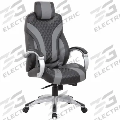 BOSS Office Chair: Black, Vinyl Material, 32 in Back Ht, 21 1/2 in Seat Wd - Fixed-Arm Office Chairs