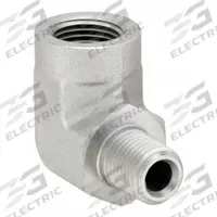 PARKER Metal Pipe Elbow: 90° Elbow, Steel, 1/8 in x 1/4 in, Male NPT Threaded x Female NPT Threaded (MPN 1/8 X 1/4 CD-S). Key specifications — Brand: PARKER; Maximum Operating Pressure: 5,000 psi; (DO NOT SEND) Manufacturer Location: Globally Sourced; Fitting Pipe Size: 1/8 in x 1/4 in.