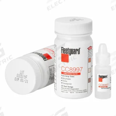 FLEETGUARD Coolant Test Strips: pH, 50 Tests, Test Strips - Coolant and Antifreeze Test Strips