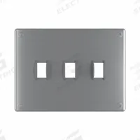 LEGRAND Wall Plate: Toggle, 3 Gang, Silver, Jumbo Size (MPN WSP63S1PS). Key specifications — Brand: LEGRAND; Material: Stainless Steel; Includes: Torx Security Screws.