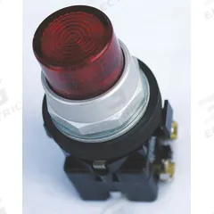 EATON Illuminated Push Button: Illuminated, Extended Profile, Metallic, 30 mm, 2NO/2NC (MPN HT8GBRF1Q1F7). Key specifications — Brand: EATON; Action: Momentary; Series: HT800; Push Button Material Type: Metallic.