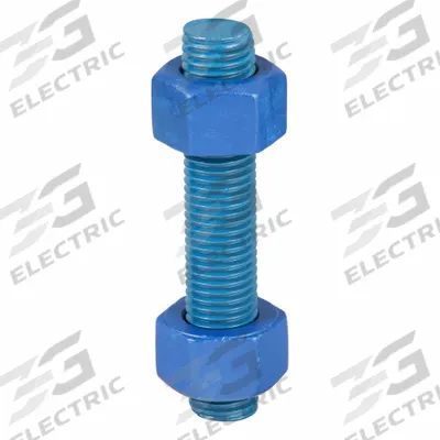 USA FASTENER Fully Threaded Stud: 1"-8 Thread Size, Steel, Grade B7, PTFE Coated, 5 1/2 in Lg - PTFE-Coated Fully-Threaded Rods & Studs