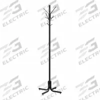 SAFCO Coat Tree: 4 Hooks, 70 in Overall Ht, 21 in Overall Wd, 21 in Overall Dp, Steel, Black (MPN 4163BL). Key specifications — Color: Black; Finish: Powder Coated; Material: Steel.
