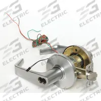 STANLEY SECURITY SOLUTIONS Door Lockset: Storeroom Lever Locksets, Chrome, ADA Compliant, Electrical (MPN 9KW37DEU15DSTK626RQE). Key specifications — Ligature Resistance: Not Ligature-Resistant; Brand: STANLEY SECURITY SOLUTIONS; Visual Indicator Message: No Message; Lockset Style: Angled; ADA Compliant: Yes; Finish: Satin Chromium-Plated : Zinc Alloy.
