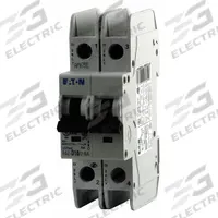 EATON IEC Miniature Circuit Breaker: 20 A Amps, 48/96V DC, 14kA at 277/480V AC, Screw Clamp, FAZ-NA (MPN FAZ-D20/2-NA). Key specifications — attr195863: 48/96V DC; attr211132: EATON; attr195864: 14kA at 277/480V AC; attr195865: Screw Clamp; attr195867: 277/480V AC.