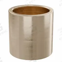 Sleeve Bearing: Bronze, SAE 841, 45 mm Bore, 55 mm OD, 55 mm Lg, 49,938 lb/sq in-fpm Max PV, 2 PK (MPN AAM4555-55B). Key specifications — System of Measurement: Metric; Material Grade: SAE 841; Brand: OILITE.