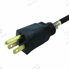 APPROVED VENDOR Power Cord: 8 ft Lg, 3/12, 5-15P Plug, Bare Wire Receptacle, SJT, PVC, 15 A Current (MPN 1TMZ9). Key specifications — Brand: APPROVED VENDOR; Jacket Material: PVC.