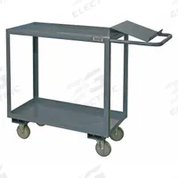 APPROVED VENDOR Utility Cart: 1,200 lb, 2 Shelves, 55 in L x 24 in W x 41 in H Overall Dim, Flat (MPN OPC-2436-2-95). Key specifications — Caster Wheel/Tread Material: Polyurethane; Brand: APPROVED VENDOR; Caster/Wheel Configuration: (2) Rigid.