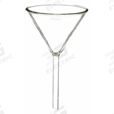APPROVED VENDOR Short Stem Funnel: 3.3 Borosilicate Glass, 15 mL, 57 mm, 8 mm - General Purpose Lab Funnels