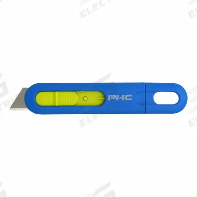 PACIFIC HANDY CUTTER, INC Utility Knife: 6 in Overall Lg, Textured, 5 1/2 in Overall Wd - Automatic Retracting Utility Knives