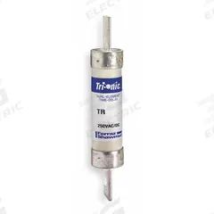 MERSEN Fuse: Class RK5, TR-R Series, Time-Delay, 90 A, 250 V AC, 250 V DC, Non-Indicating (MPN TR90R). Key specifications — Series: TR-R.
