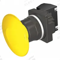 SIEMENS Mushroom Head Push Button: Non-Illuminated, Mushroom Head Profile, Non-Metallic, 30 mm, 1NO (MPN 52BM9V4K). Key specifications — Brand: SIEMENS; Action: Momentary; Series: Class 52; Terminal Connection: Pressure Plate; Push Button Material Type: Non-Metallic.