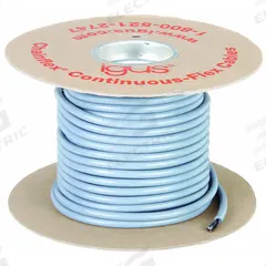 CHAINFLEX Control Cable: 18 AWG Conductor Size, 4 Conductors, PVC, 100 ft, Gray (MPN CF130US-07-04-100). Key specifications — Conductor Size: 18 AWG; Minimum Bend Radius Factor - Fixed: 5 x OD; Minimum Bend Radius Factor - Flexible: 7.5 x OD; Shielding: Unshielded; Brand: CHAINFLEX.